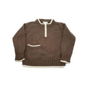 2H KNITS Brown Knit Cotton Sweater Size Kid's 10
